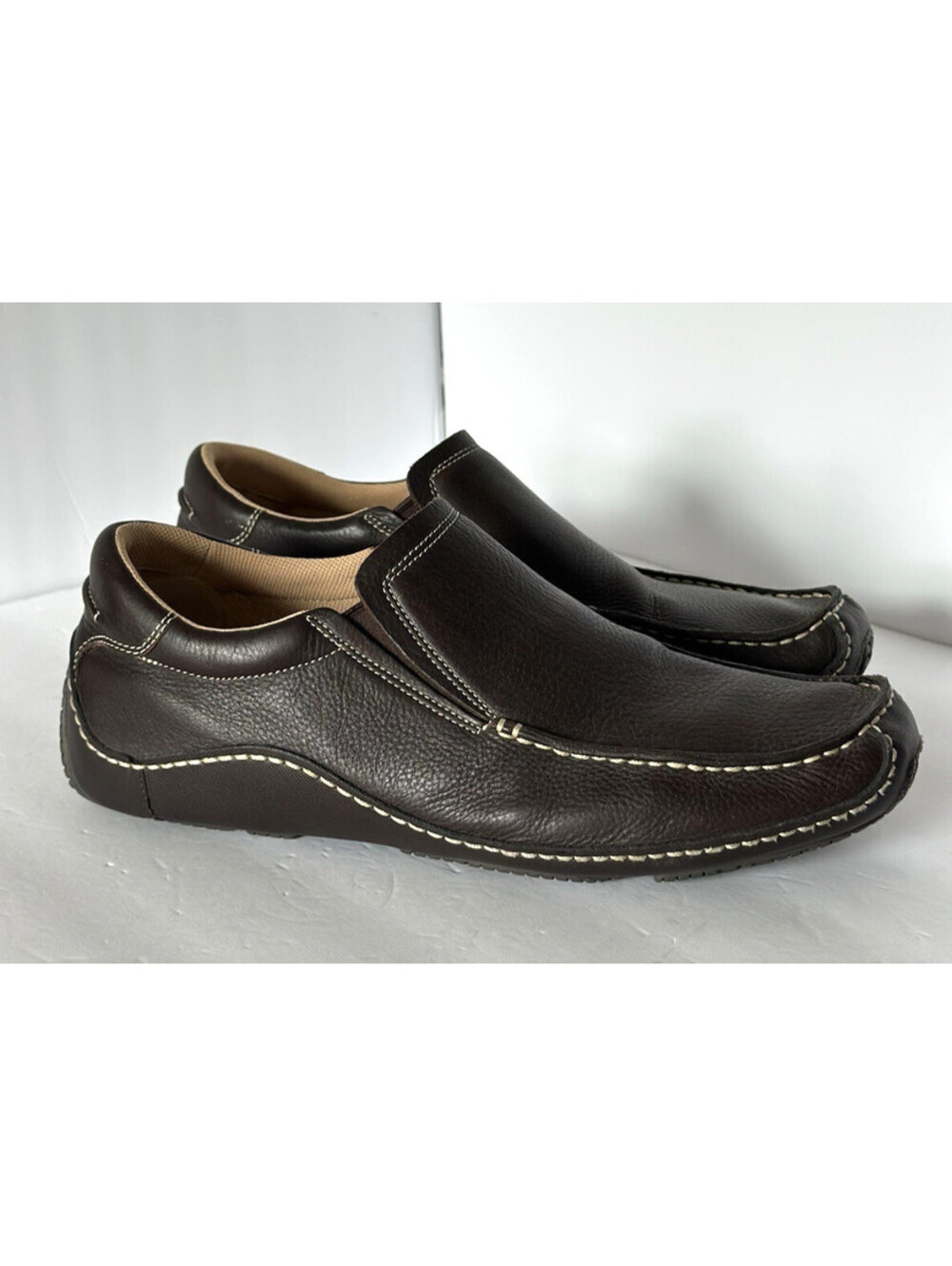 Men's COLE HAAN NikeAir Infinity Brown Leather Slip-On Comfort Shoes 11.5M
